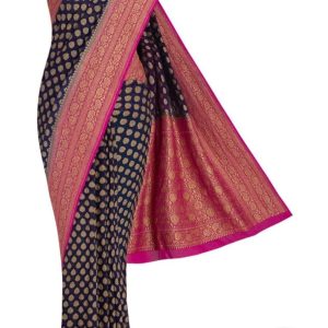 Pure khaddi georgette antique zari