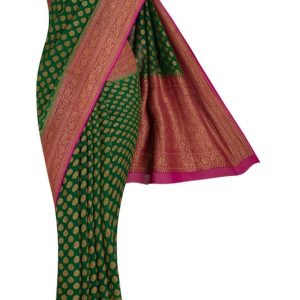 Pure khaddi georgette antique zari