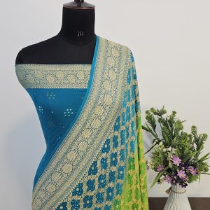 Pure khaddi georgette bandhni