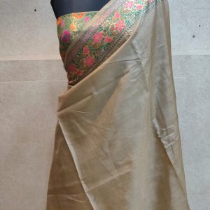 Pure tassar silk banarasi