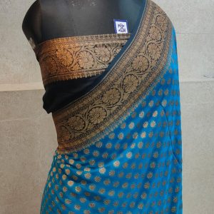 Pure khaddi georgette antique zari