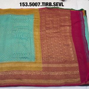 Pure khaddi georgette antique zari