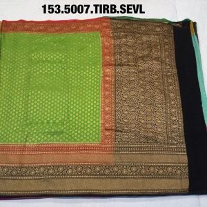 Pure khaddi georgette antique zari 3d
