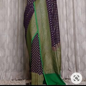 Pure khaddi georgette antique zari