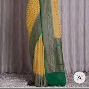 Pure khaddi georgette antique zari
