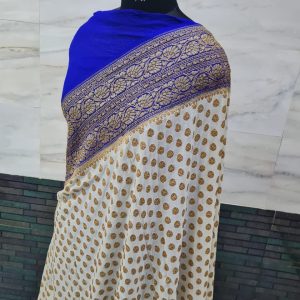 Pure khaddi georgette antique zari