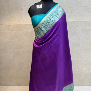 Pure katan silk handwoven Banarasi saree
