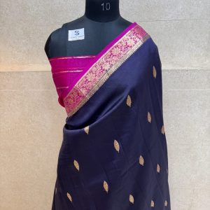 Pure kora silk handloom banarasi saree