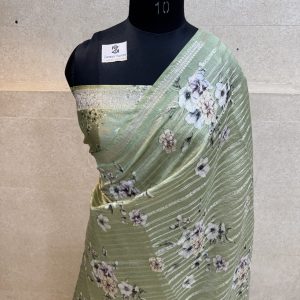 Pure china silk banarasi sarees