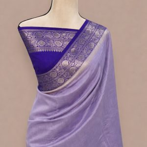 Pure chniya silk banarasi weaving saree