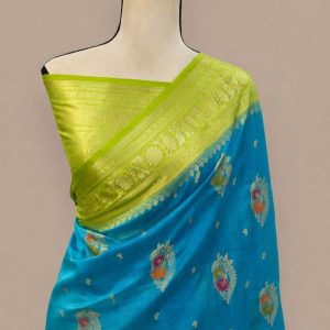 Pure chniya silk banarasi weaving saree