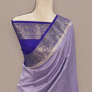 Pure chniya silk banarasi weaving saree